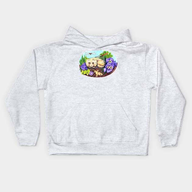 Cat Nap Kids Hoodie by WaterGardens